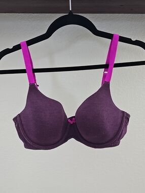 Ambrielle Lightly Lined Full Coverage Underwire T Shirt Bra Purple 38C
